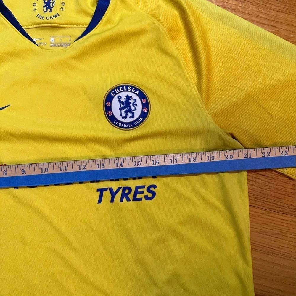 CHELSEA  FOOTBALL SHIRT SOCCER JERSEY NIKE YELLOW sz L MEN(f6